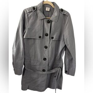 CAbi #5296 Tanner Trench Coat in Silver Lake Blue Size L